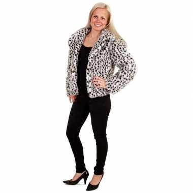 Carnavalskleding bontjas dalmatier print dames arnhem