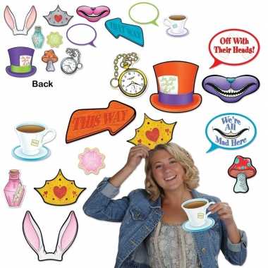Carnavalskleding foto prop set alice wonderland dubbelzijdig arnhem