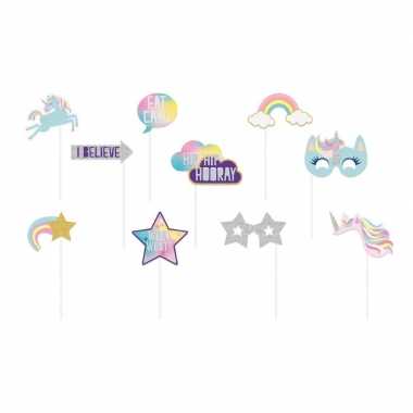 Carnavalskleding foto prop set eenhoorns stuks arnhem