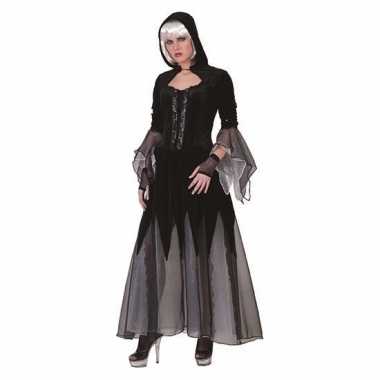 Carnavalskleding halloween vampieren jurk zwart/grijs arnhem