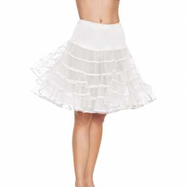 Carnavalskleding lange witte petticoat dames arnhem