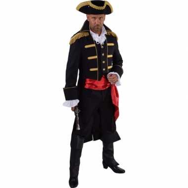 Carnavalskleding  Luxe piraten jas zwart heren Arnhem