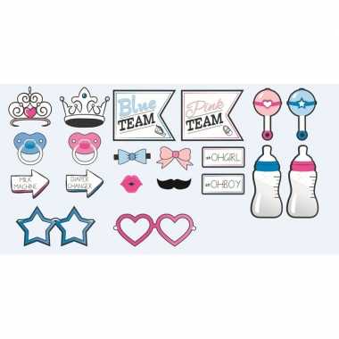 Carnavalskleding x foto props babyshower/gender reveal party arnhem