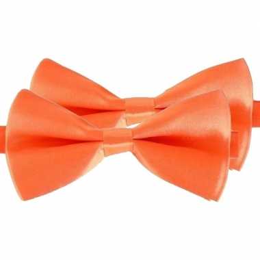 Carnavalskleding x oranje verkleed vlinderstrikjes dames/heren arnhem