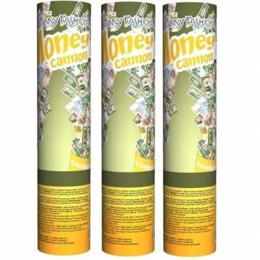 Carnavalskleding x stuks confetti kanonnen mini geld biljetten arnhem