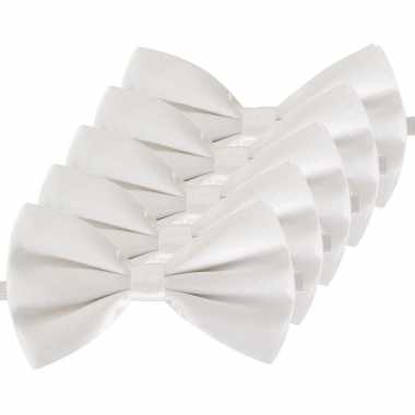 Carnavalskleding x witte verkleed vlinderstrikjes dames/heren arnhem