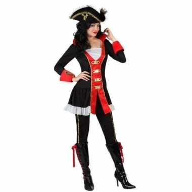 Kapitein piraat rose verkleed carnavalskleding/carnavalskleding dame
