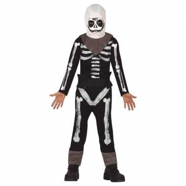 Zwart/wit skelet verkleedcarnavalskleding/carnavalskleding kinderen