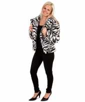 Carnavalskleding bontjas zebra print dames arnhem