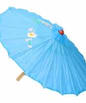 Carnavalskleding chinese paraplu lichtblauw arnhem