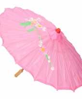 Carnavalskleding chinese paraplu lichtroze arnhem