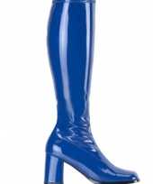 Carnavalskleding glimmende blauwe laarzen dames arnhem