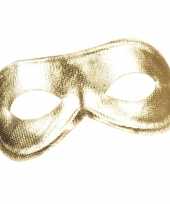 Carnavalskleding gouden metallic oogmasker dames arnhem