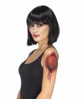 Carnavalskleding halloween gescheurde huid rits tattoo arnhem