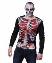 Carnavalskleding halloween heren shirt bloederige zombie karkas arnhem
