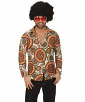 Carnavalskleding hippie cirkel overhemd heren arnhem