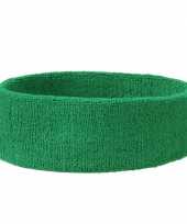 Carnavalskleding hoofd zweetband groen arnhem
