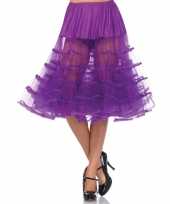 Carnavalskleding lange fel paarse petticoat dames arnhem