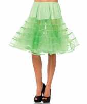 Carnavalskleding lange neon groene petticoat dames arnhem