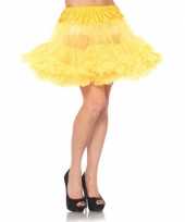 Carnavalskleding leg avenue petticoat geel arnhem