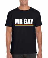 Carnavalskleding lgbt-shirt zwart mister gay heren arnhem