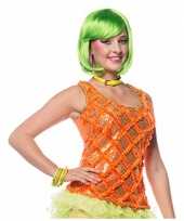Carnavalskleding neon oranje dames hemd arnhem