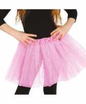 Carnavalskleding petticoat tutu verkleed rokje lichtroze glitters meisjes arnhem