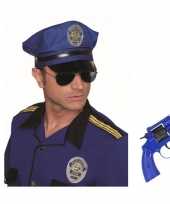 Carnavalskleding politie accessoires verkleedset revolver pet arnhem