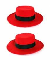 Carnavalskleding rode spaanse hoed band arnhem