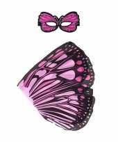 Carnavalskleding roze monarchvlinder verkleedset meisjes arnhem