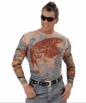 Carnavalskleding tattoo shirt tijger draak arnhem