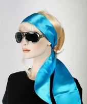 Carnavalskleding turquoise hoofd sjaal arnhem