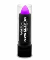 Carnavalskleding uv lippenstift neon paars arnhem