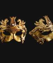 Carnavalskleding venetiaans barok oogmasker goud arnhem