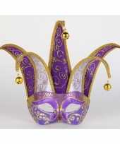 Carnavalskleding venetiaans masker paars lila arnhem