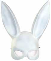 Carnavalskleding wit konijnen hazen masker volwassenen arnhem