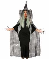Halloween heksencape halloween carnavalskleding hoed dames arnhem