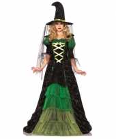 Heksen carnavalskleding groen zwart arnhem
