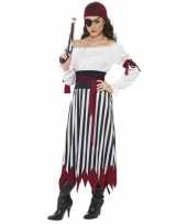 Zwart wit rood piraten verkleed carnavalskleding dames arnhem